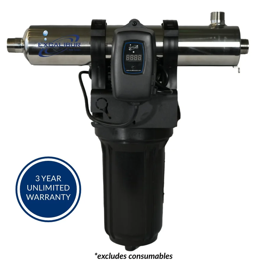 Mini Rack UV 8 gpm w/ 10in sediment pre-filter, Luminor - UVS 8GPMTP110L