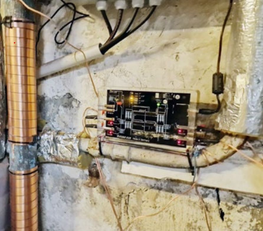 Commercial water softener system serving a hotel