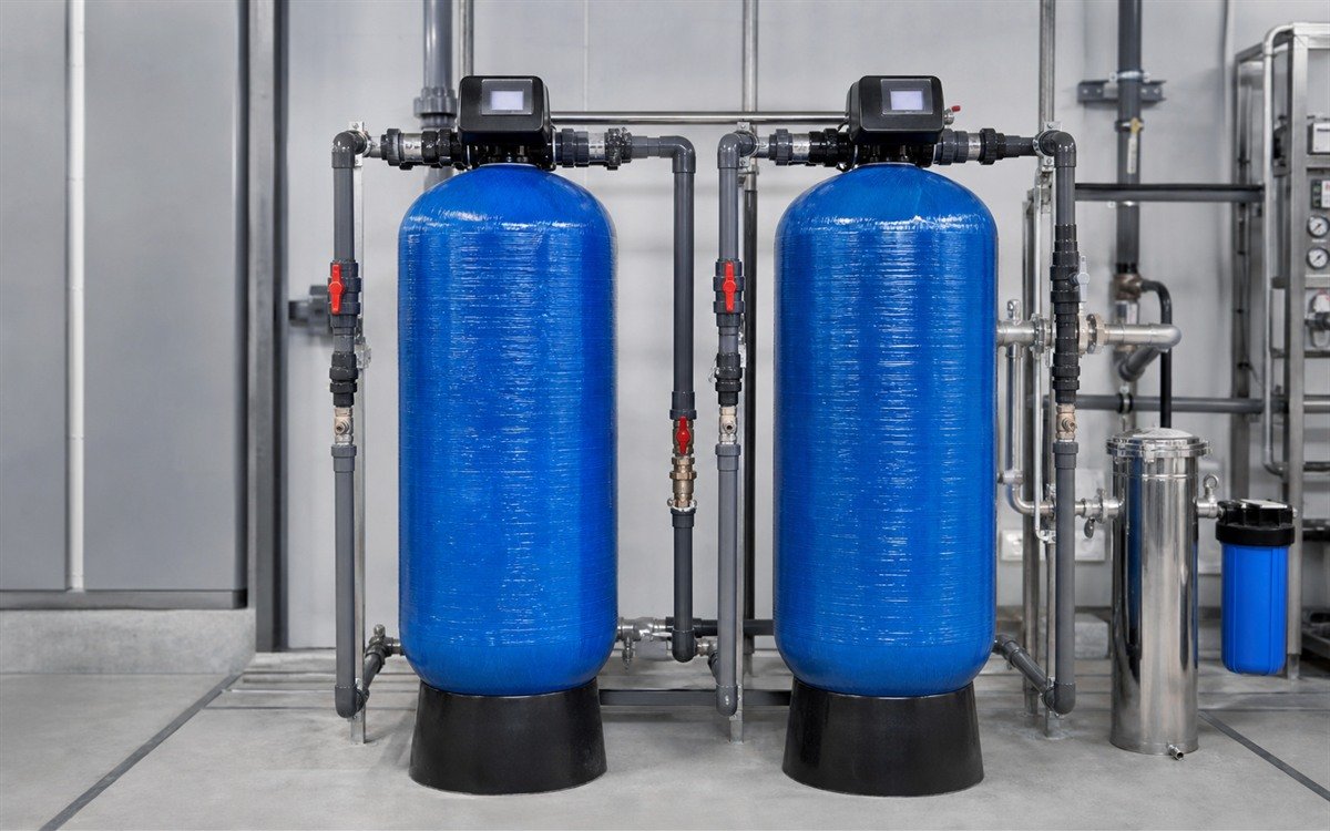 Commercial iron and sediment filtration system