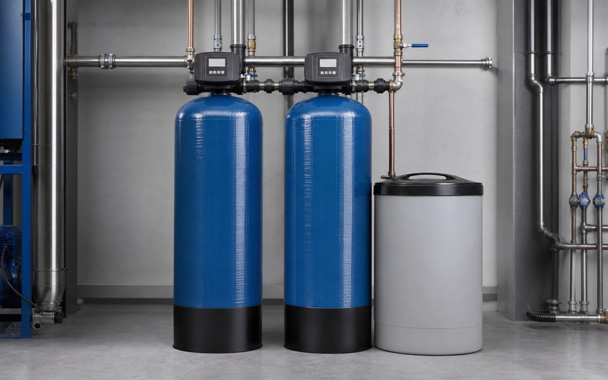 Commercial water softener system